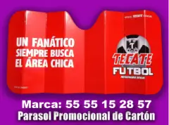 CUBRE PARABRISAS DE CARTON CON TU LOGO PARA AUTO - foto 2