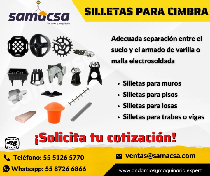 SILLETAS PLASTICAS DE ALTA RESISTENCIA PARA ACERO