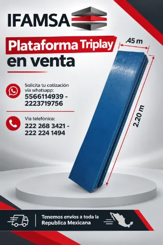 VENTA DE PLATAFORMA AZUL PARA ANDAMIOS