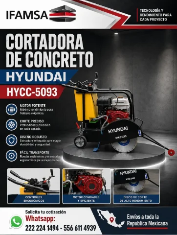 CORTADORA DE CONCRETO HYUNDAI HYCC5093
