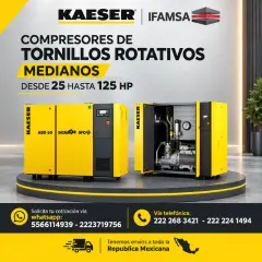 COMPRESORES DE TORNILLOS ROTATIVOS MEDIANOS