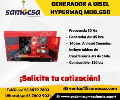 GENERADOR DIESEL HYPERMAQ MODELO G50-SAMACSA
