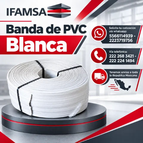 VENTA Y DISTRIBUCION DE BANDA BLANCA DE PVC