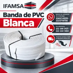 VENTA Y DISTRIBUCION DE BANDA BLANCA DE PVC