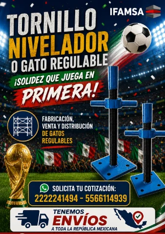 TORNILLO NIVELADOR PARA ANDAMIOS