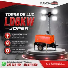 TORRE DE ILUMINACION LD6KW JOPER