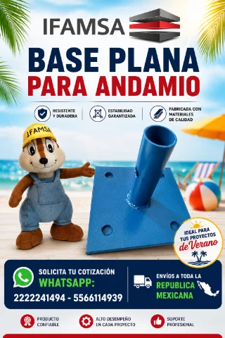 BASE PLANA PARA ANDAMIO