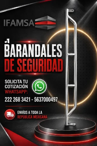 RENTA DE BARANDALES DE SEGURIDAD