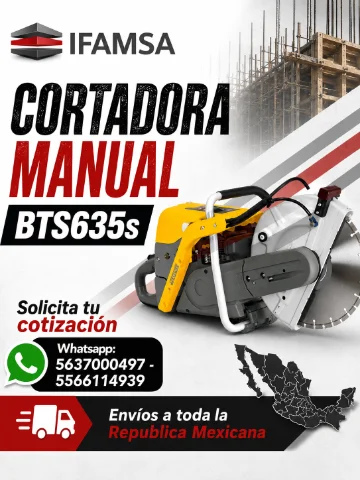 CORTADORA A GASOLINA MANUAL BTS635s