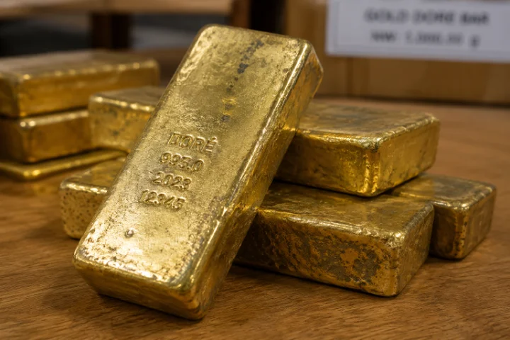 Lingotes de oro dore a la venta