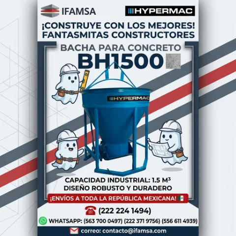 Bacha para concreto:BH1500hypermaq