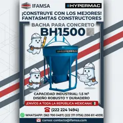 Bacha para concreto:BH1500hypermaq