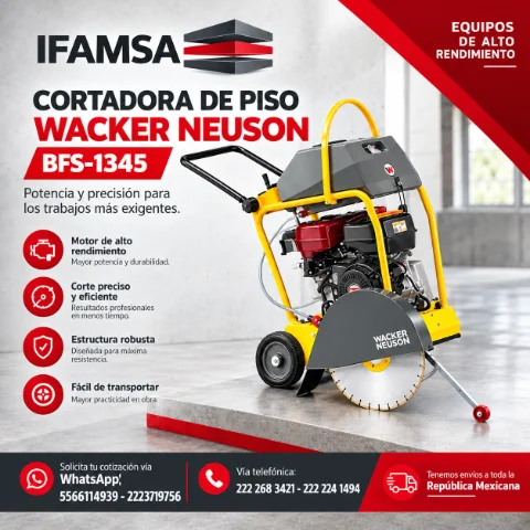 WACKER NEUSON CORTADORA DE PISO BFS-1345