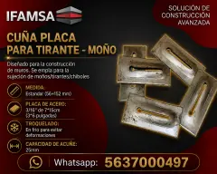 Cuña Metalica Para Moño de Cimbra en Puebla