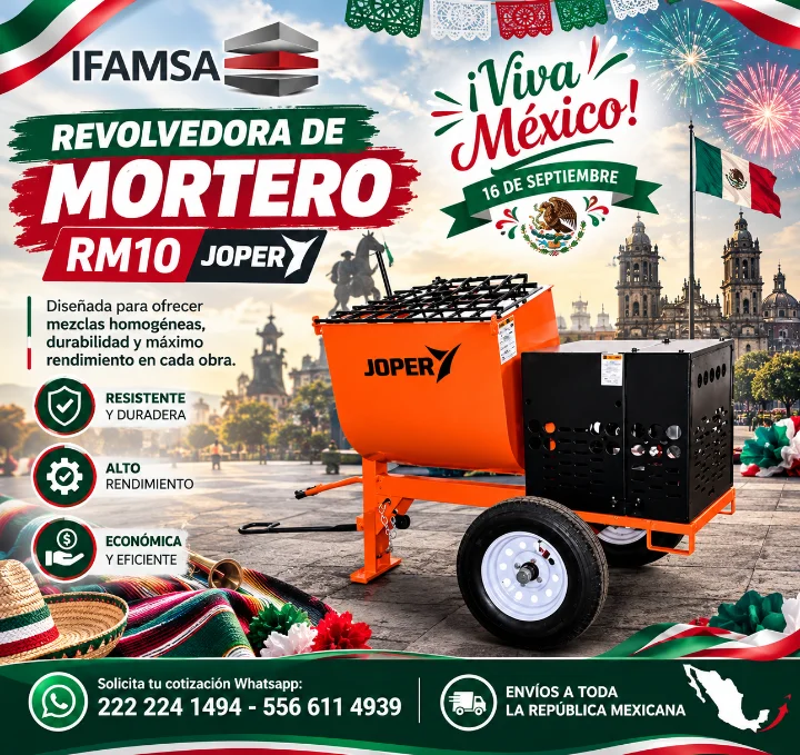 REVOLVEDORA DE MORTERO RM10 JOPER