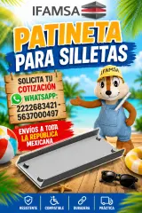 Patineta de apoyo para silletas plasticas