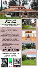 Hacienda en Venta por las Cuatas Tlajomulco