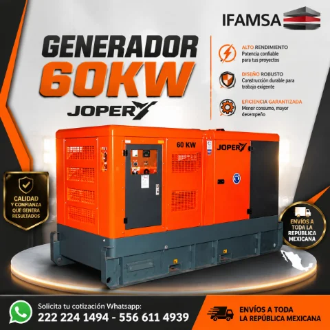 GENERADOR 60KW JOPER EN IFAMSA