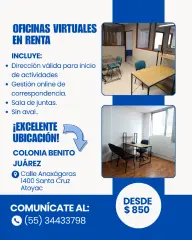 Oficinas Virtuales en Benito Juarez - Cdmx -