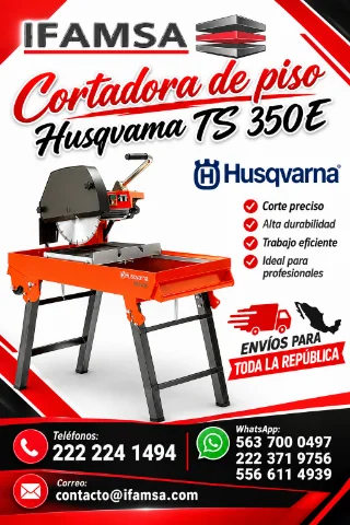 Cortadora de piso Husqvarna TS-350E