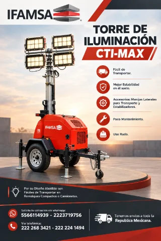 TORRE DE ILUMINACION CTI-MAX HYPERMAQ