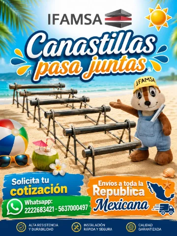 Canastillas pasa juntas para construccion