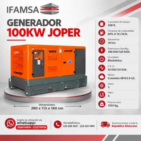 GENERADOR 100KW JOPER