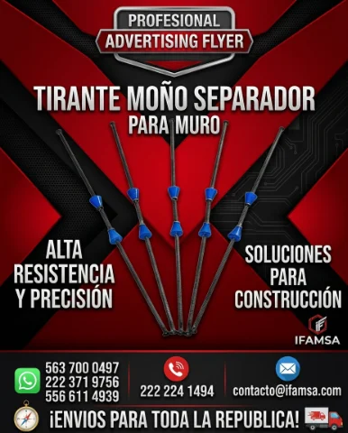 Moño Tirante Seprador para Muros