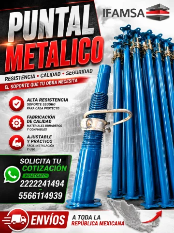 PUNTALES METALICOS PARA CONSTRUCCIONES