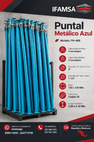 PUNTALES METALICOS PARA CIMBRA
