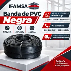 VENTA Y DISTRIBUCION DE BANDA NEGRA DE PVC