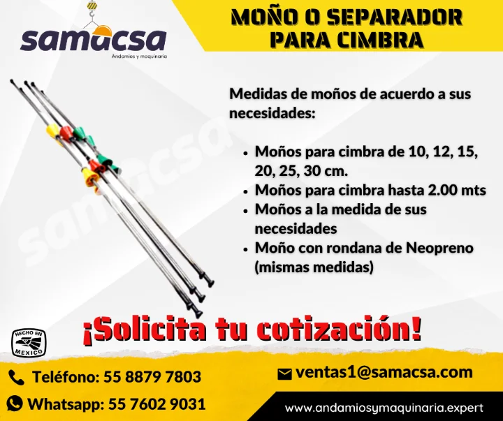 Moño O Separador Para Cimbra A La Medi - Samacsa