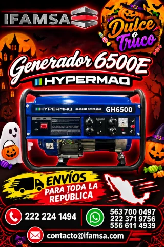 Generador Gasolina Hypermaq 6500E