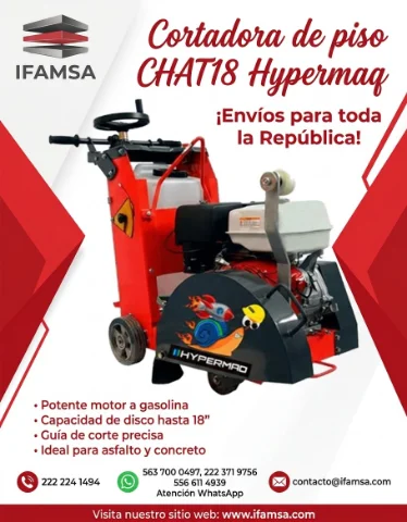 Cortadora de piso CHAT18Hypermaq