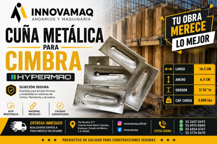 Cuña de Sujecion Metalica Hypermaq para Cimbra
