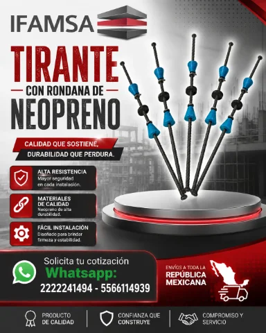 MOÑO CON RONDANA DE NEOPRENO