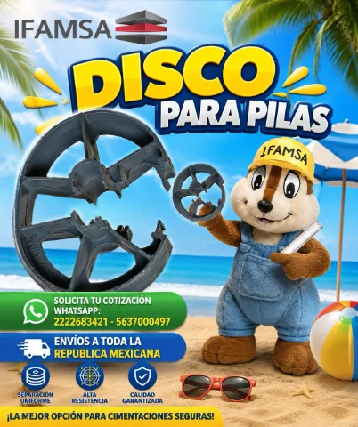 Material para construccion: Disco para Pilas