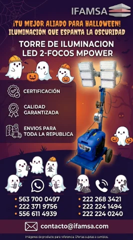 Torre de Iluminacion Led-2Focos MPower