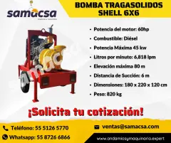 Motobomba SHELL 2x2 Ideal para Trabajo Rudo