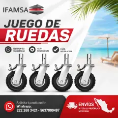 JUEGO DE RUEDAS PARA ANDAMIO