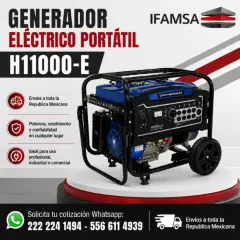 GENERADOR ELECTRICO PORTATIL HYPERMAQ H11000-E