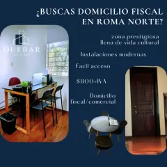 Buscas un domicilio fiscal en Roma Norte