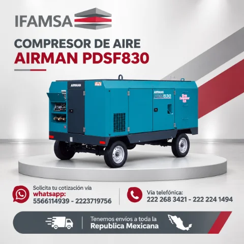 COMPRESOR DE AIRE AIRMAN PDSF830