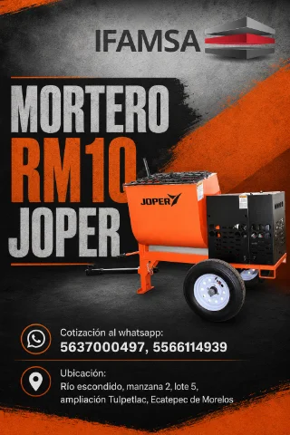 REVOLVEDORA DE MORTERO RM10