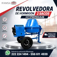 REVOLVEDORA DE HORMIGON 2 SACO HYPERMAQ