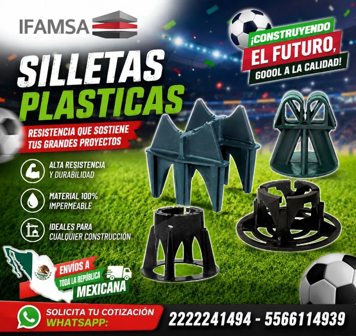 SILLETAS PLASTICAS PARA CIMBRA