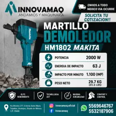 Martillo Demoledor Makita HM1802 de 30kg