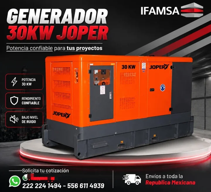 GENERADOR 30KW EN IFAMSA JOPER