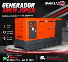GENERADOR 30KW EN IFAMSA JOPER