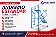Andamio Estandar Renta y Venta 2.0m x 1.56m